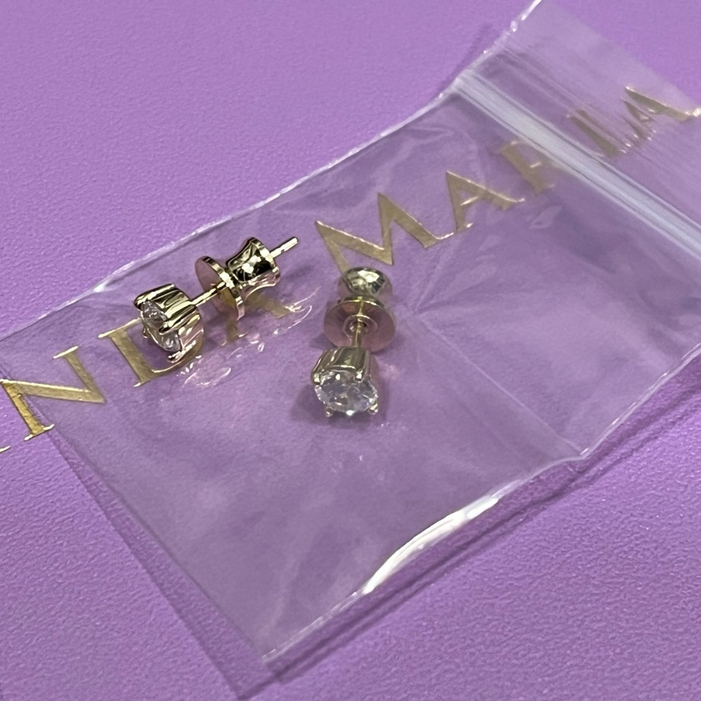 Melinda Maria Gold Stud Earrings